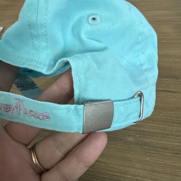 Disney Parks Vacation Mode Castle Aqua Turquoise Blue Adult Baseball Cap Hat - Picture 4 of 6